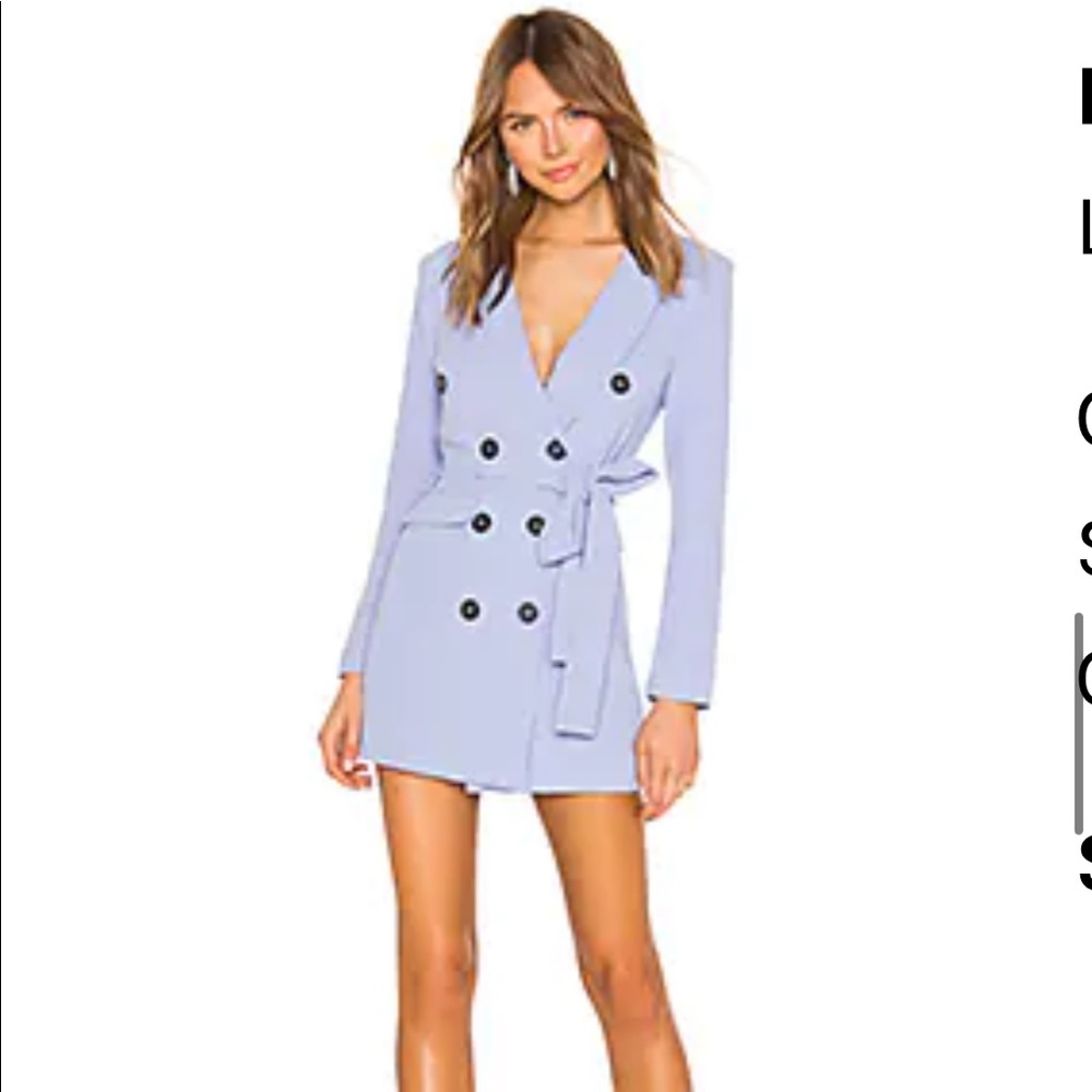 Diana Blazer Dress. Lovers + Friends. Size S. NWT. Color: Periwinkle